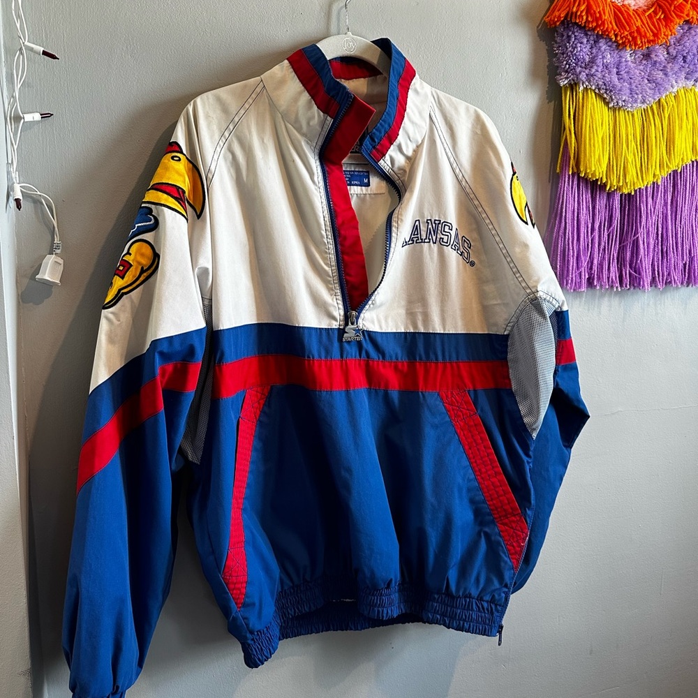 KU Jayhawks Vintage Starter Quarterzip